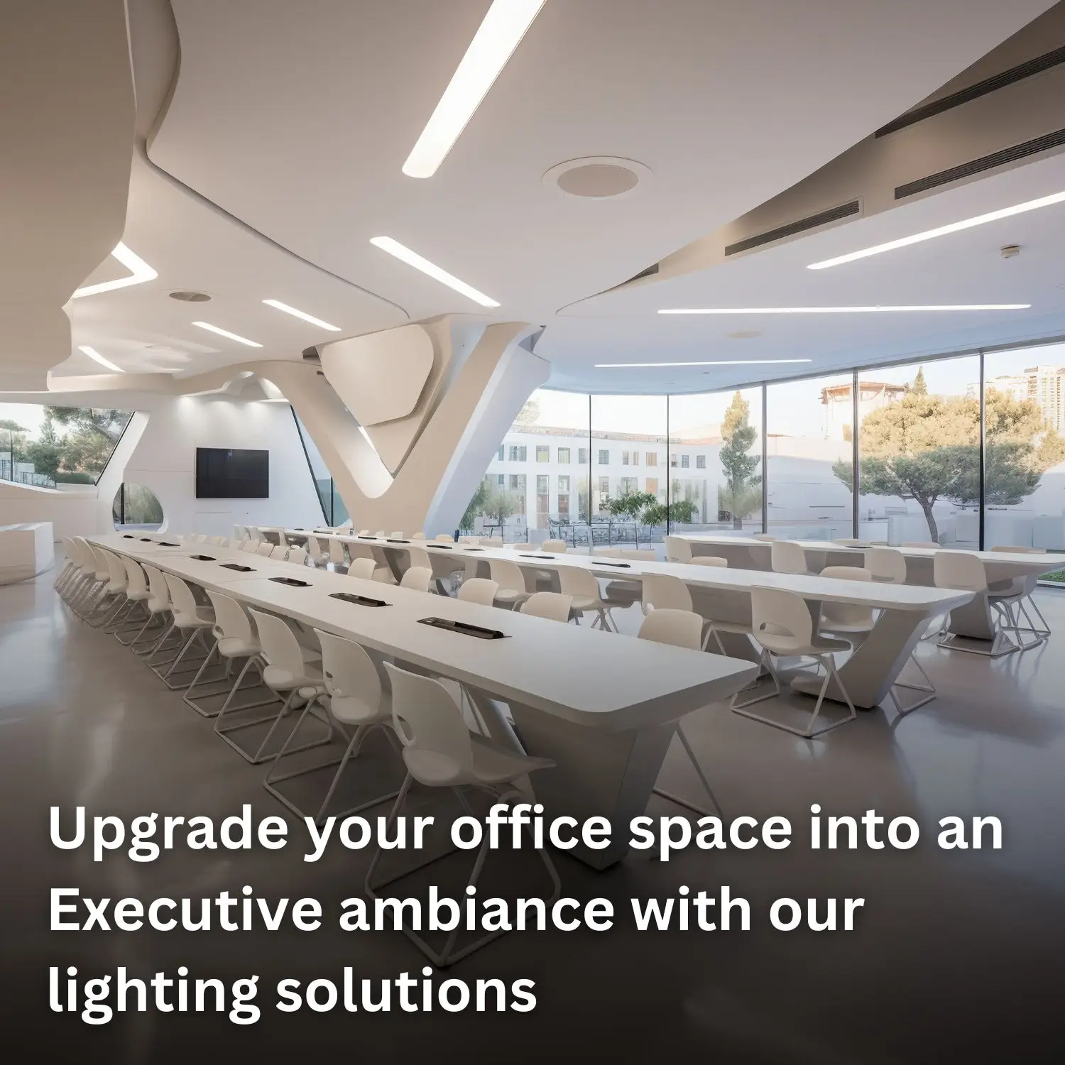 Upgrade your office space into an Executive ambiance with our lighting solutions